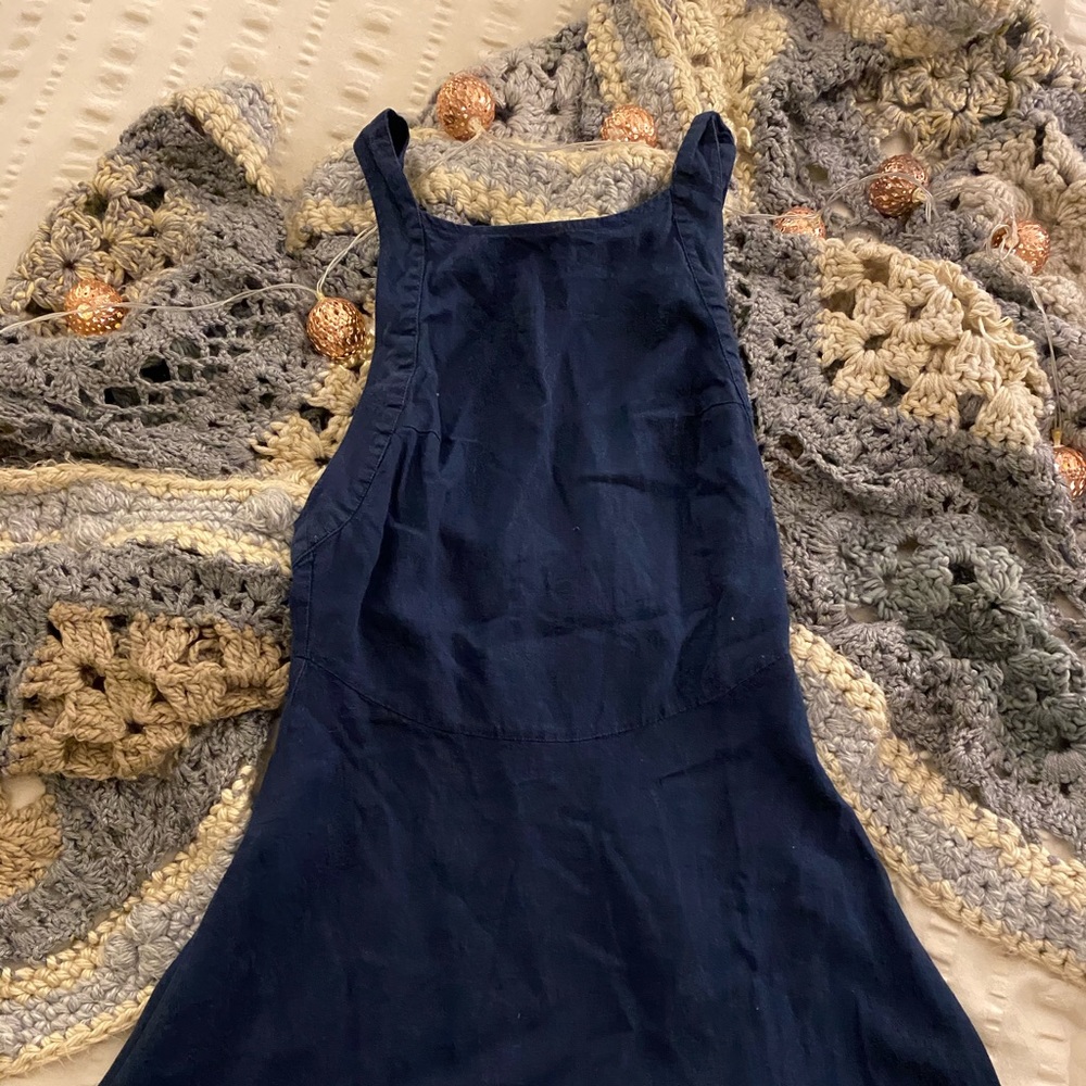 Casual Mini Dress with Button Straps